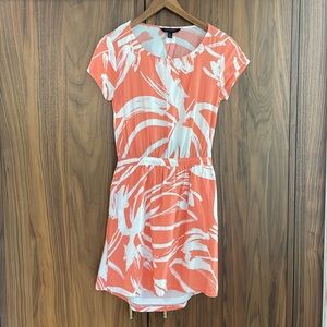 Banana Republic Cora Pink Painterly Brush Strokes Dress. XS